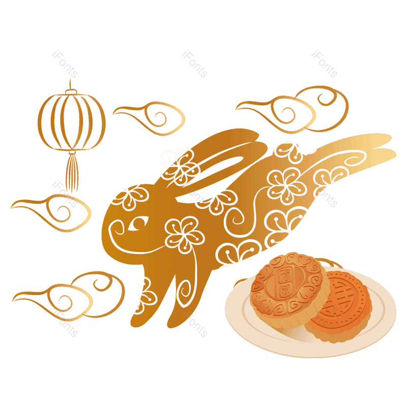 团圆图片,中秋元素,吉祥PNG,纹样免抠素材